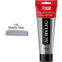 EFO 193 Metallic Silver Ακρυλικό Χρώμα Ζωγραφικής 120ml