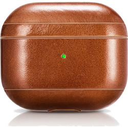 iCarer Vintage Classic Θήκη Δερμάτινη για Apple AirPods 4 Καφέ