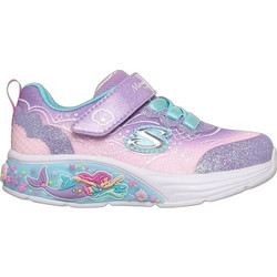 Skechers Παιδικά Sneakers με Φωτάκια Λιλά Τιρκουάζ 303061N-LVMT