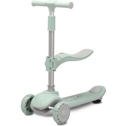 Saro Cool Rider Παιδικό Πατίνι Τρίτροχο με Κάθισμα και Φωτάκια Πράσινο Mint 89100
