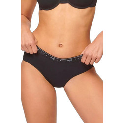 Sloggi Βαμβακερά Γυναικεία Slip Μαύρα 2Pack 10198085-0004