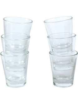 Galileo Σετ Σφηνοπότηρα Γυάλινα Espressino 90ml 6τμχ 8056159106447