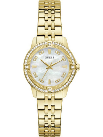 Guess Colette Γυναικείο Ρολόι με Χρυσό Μεταλλικό Μπρασελέ GW1027L2