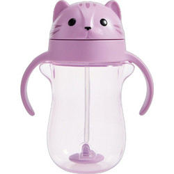 Munchkin Tip & Sip Κύπελλο με Καλαμάκι Lilac 296ml