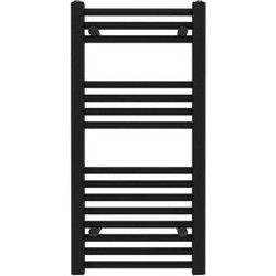 Thermo Alto Πετσετοκρεμάστρα Μπάνιου Καλοριφέρ 800x400mm 318kcal/h Μαύρη