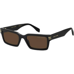 Marc Jacobs MARC905/S 807/70 Ανδρικά Γυαλιά Ηλίου Ορθογώνια Κοκάλινα Μαύρα με Καφέ Φακό