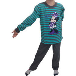 Christies Minnie Mouse Παιδική Πιτζάμα Βαμβακερή Χειμωνιάτικη Πετρόλ C304SAP