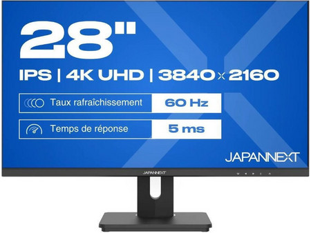 JAPANNEXT JN-IPS280UHD60F-C65W-HSP IPS Monitor 28" 3840x2160 4K UHD 60Hz 5ms