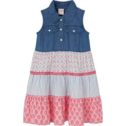 Boboli Παιδικό Φόρεμα Navy Μπλε Ροζ 303130-1