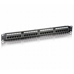 Safewell SFW-24 Patch Panel Keystone Rack 1U 19" 24 Θυρών Cat.6 Unshielded UTP