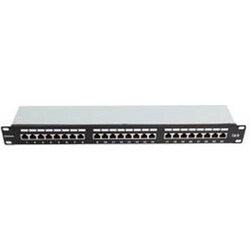Safewell 04.024.0072 Ethernet Patch Panel Rack 1U 19" 24 Θυρών Cat.5e Shielded FTP