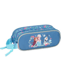 Safta Frozen Κασετίνα Βαρελάκι με 2 Θήκες Μπλε S4313456