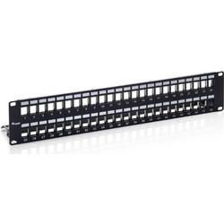 Equip 769349 Ethernet Patch Panel Keystone Rack 1U 19" 48 Θυρών Cat.6a Unshielded
