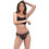 Cottonhill Γυναικείο Sexy Brazil με Δαντέλα Μαύρο CH4375