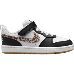 Nike Court Borough Low Παιδικά Sneakers Λευκά Μαύρα Καφέ IR0564-001
