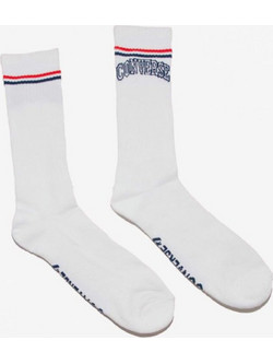 Converse Club Ανδρικές Κάλτσες Ψηλές με Σχέδια Λευκές 2Pack E1237W