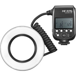 Godox MF-R76 Macro Ring Manual Φλας Φωτογραφικής Μηχανής GN14 με Ενσωματωμένη Μπαταρία