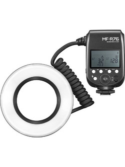 Godox MF-R76 Macro Ring Manual Φλας Φωτογραφικής Μηχανής GN14 με Ενσωματωμένη Μπαταρία