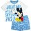 Disney Mickey Mouse Βαμβακερή Καλοκαιρινή Λευκή Γαλάζια EV2005