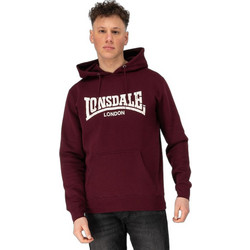 Lonsdale Ανδρικό Φούτερ με Κουκούλα & Τσέπες Μπορντό 113863-2032