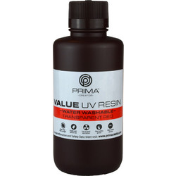 Prima Creator Value Water Washable UV Curable Ρητίνη 3D Printer Transparent Red 500gr