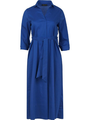 Conquista Midi Καθημερινό Φόρεμα Royal Blue C221-121-12