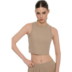 BodyTalk Γυναικείο Αθλητικό Crop Top Καφέ 1261-905323-00217