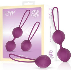 Engily Ross Kelly Kegel Σετ Κολπικές Μπάλες Μωβ 2τμχ