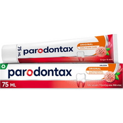 Parodontax Original Mint & Ginger Οδοντόκρεμα για Προστασία Ούλων κατά της Ουλίτιδας της Περιοδοντίτιδας & της Πλάκας 75ml