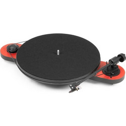 Pro-Ject Elemental Πικάπ με Προενίσχυση USB Red + Ortofon OM5e