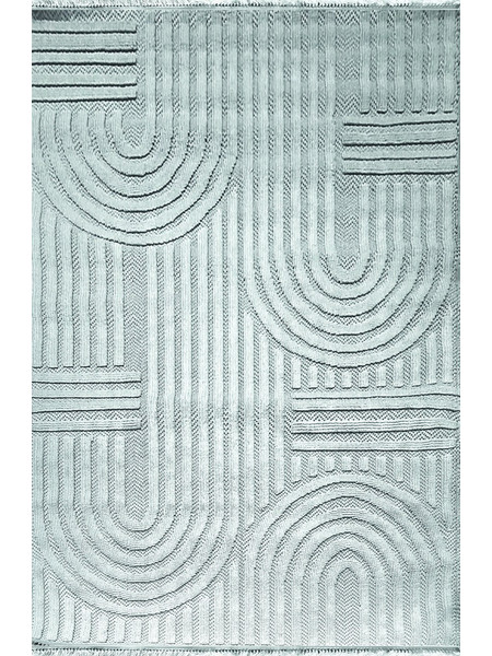 Klonaras Giardino Χαλί Ορθογώνιο Καλοκαιρινό 160x230cm 82 Grey