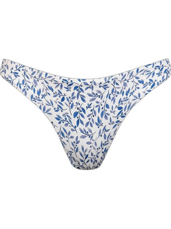 Rock Club Bikini Slip Floral Λευκό Μπλε BP-3421