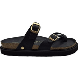 Genuins Dublin Γυναικεία Σανδάλια Suede Ανατομικά Μαύρα G106510