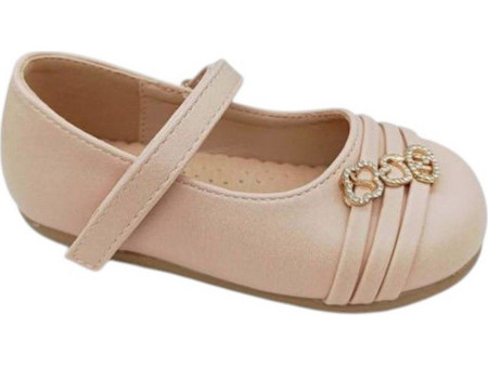 Zak Shoes Παιδικές Μπαλαρίνες Δερματίνη με Σκρατς Nude SD12317