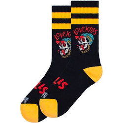 American Socks Love Kills Ανδρικές Κάλτσες Ψηλές με Σχέδια Μαύρες AS536