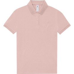 B&C Collection Γυναικεία Μπλούζα Polo Κοντομάνικη Blush Pink PW463