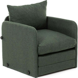 Sofa Del Atelier Πολυθρόνα Κρεβάτι Ανακλινόμενη Πράσινη Saga Single 859FTN2883