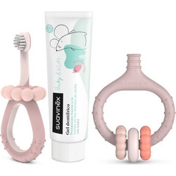 Suavinex Σετ Δώρου για Νεογέννητο Κορίτσι My First Dental Care Ροζ 3τμχ