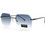 Riverio RV8032-4 Ανδρικά Γυαλιά Ηλίου Aviator Μεταλλικά Μαύρα με Μπλε Φακό
