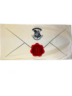 Harry Potter Letter of Acceptance Πετσέτα Θαλάσσης Μπεζ 70x150cm 93538
