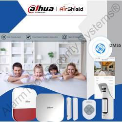 Dahua Base Kit Outdoor Camera Σύστημα Συναγερμού Ασύρματο με Κέντρο με 1 Τηλεχειριστήριο με 1 Σειρήνα με 1 Αισθητήρα Πόρτας με 1 Ανιχνευτή Κίνησης και 1 Κάμερα (Wi-Fi)