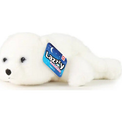 Rappa Lazy Animals Άσπρη Αρκούδα 29cm