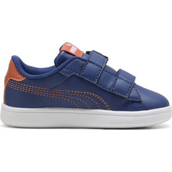 Puma Smash Παιδικά Sneakers Navy Μπλε Πορτοκαλί 405636-02