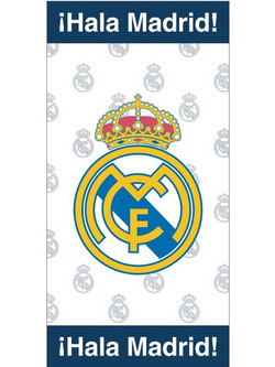Real Madrid Παιδική Πετσέτα Θαλάσσης Microfiber Λευκή 70x140cm 8435746913598