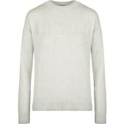 DKNY Γυναικεία Πλεκτή Μπλούζα Γκρι DJ4R0407-QN4