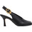 Carrano Γόβες Slingback Δερμάτινες με Λεπτό Χαμηλό Τακούνι Μαύρες 761007-FACL01