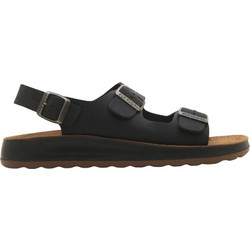 Fly Flot Δερμάτινα Ανδρικά Πέδιλα Μαύρα 78168-203