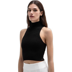 Toi & Moi Γυναικείο Καλοκαιρινό Crop Top Πλεκτό Μαύρο 70-4947-126