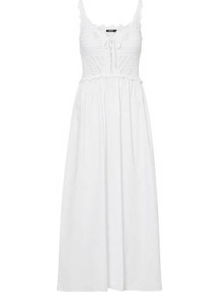 Liu Jo Maxi Καλοκαιρινό Καθημερινό Φόρεμα Λευκό VA6130TS125-11110