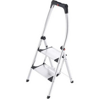 Hailo K100 4302-301 Σκαλοσκαμπό Αλουμινίου Με 2 Σκαλοπάτια